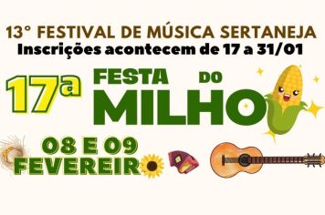 INSCRIÇÕES ABERTAS PARA O 13º FESTIVAL DE MÚSICA SERTANEJA