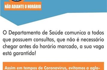 ATENDIMENTO NO CEM É REALIZADO COM HORA MARCADA, NÃO HÁ NECESSIDADE DE CHEGAR COM HORAS ANTES