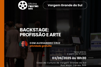 DEPARTAMENTO DE CULTURA E TURISMO OFERECE OFICINA SOBRE PRODUÇÃO DE EVENTOS EM PARCERIA COM O PONTO MIS