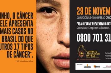 Em 29 de novembro, exames marcam o Dia Nacional de Combate ao Câncer de Pele