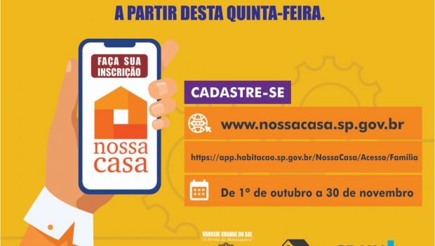 ABERTA AS INSCRIÇÕES PARA 76 APARTAMENTOS PROGRAMA “NOSSA CASA”