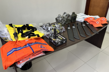 MUNICÍPIO RECEBEU EQUIPAMENTOS DE COMBATE À INCÊNDIO