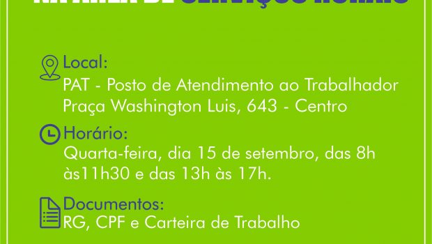 PAT IRÁ REALIZAR CADASTRO PARA 50 VAGAS NA ÁREA DE SERVIÇOS RURAIS AMANHÃ (15)