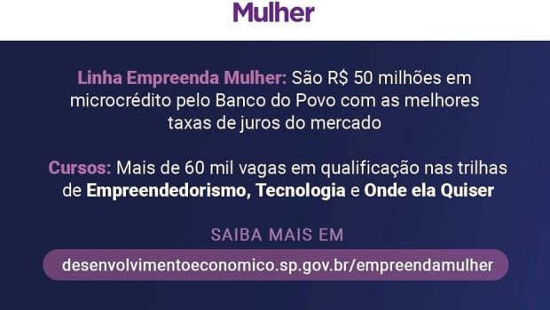 PROGRAMA LINHA EMPREENDA MULHER LIBERA 50 MILHÕES PELO BANCO DO POVO