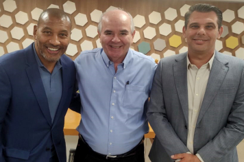 VARGEM GRANDE DO SUL BUSCA AVANÇOS NO ESPORTE EM REUNIÃO NA FEDERAÇÃO PAULISTA DE FUTEBOL