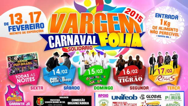 Folião pode adquirir ingresso avulso para Carnaval Vargem Folia 2015