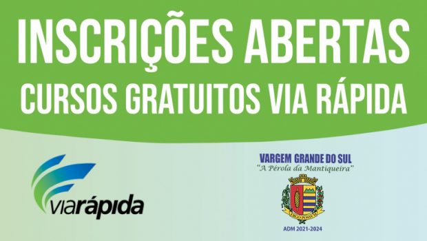 PROGRAMA VIA RÁPIDA ABRE INSCRIÇÕES PARA 50 MIL VAGAS EM CURSOS DE QUALIFICAÇÃO PROFISSIONAL