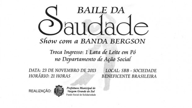 Prefeitura e Fundo Social promovem Baile da Saudade