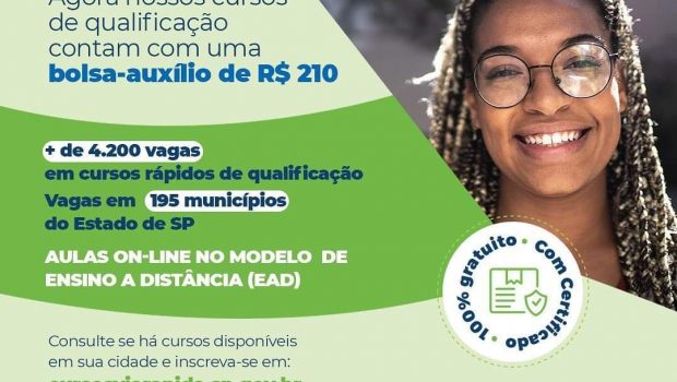 INSCRIÇÕES ABERTAS PARA O CURSO DE ASSISTENTE ADMINISTRATIVO COM BOLSA AUXÍLIO