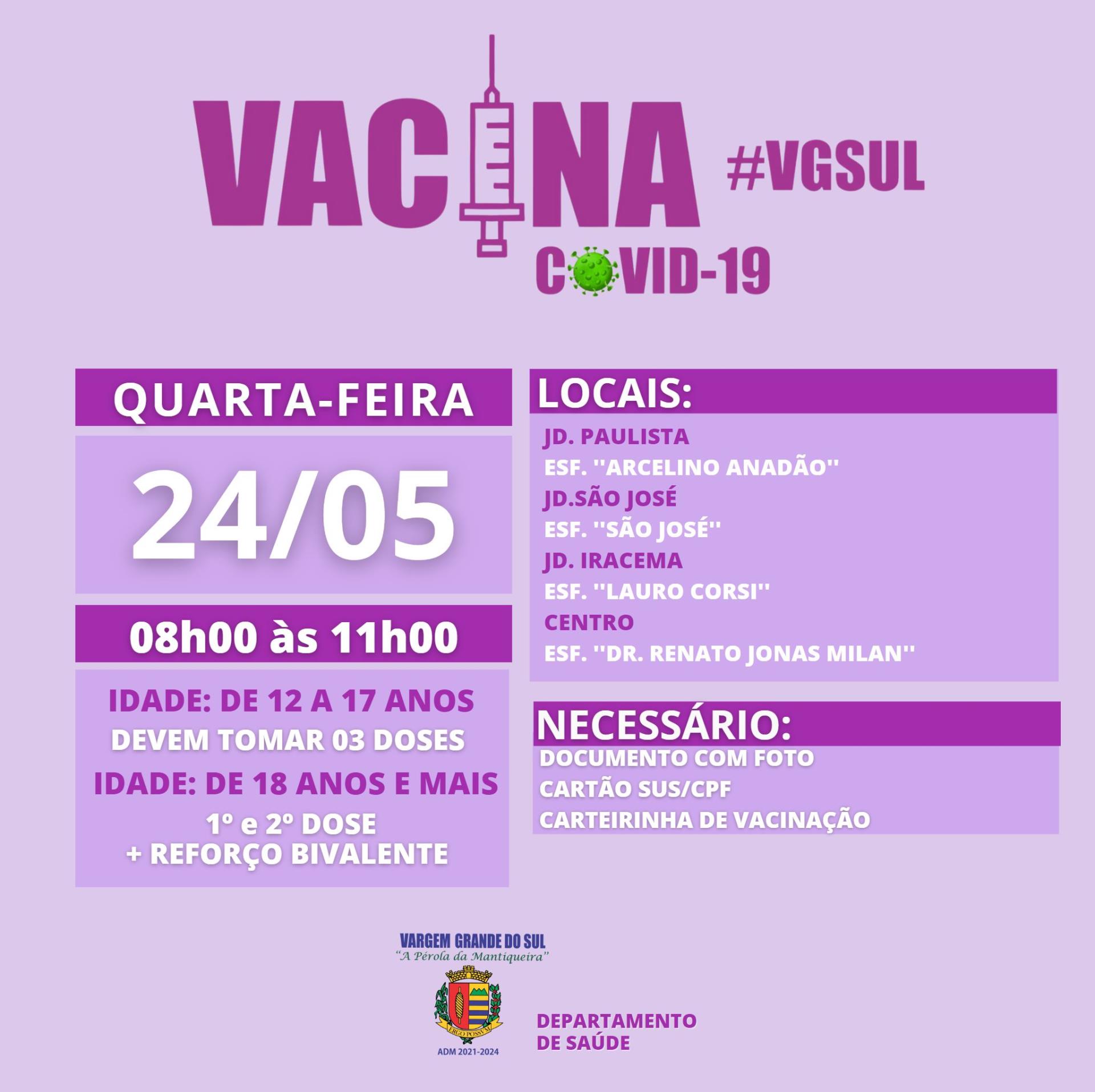 VACINAÇÃO COVID- 19 24.05.2023