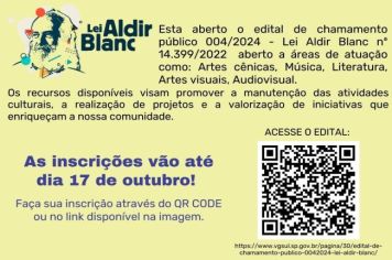 ABERTURA DE EDITAL DE CHAMAMENTO PÚBLICO