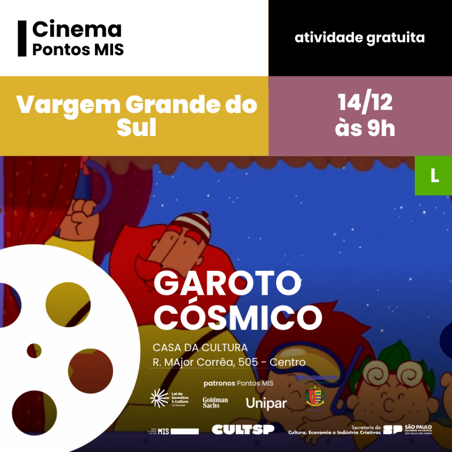 PONTO MIS EXIBIRÁ DUAS SESSÕES DE CINEMA AMANHÃ (14)
