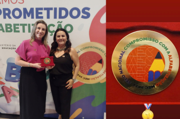 EDUCAÇÃO MUNICIPAL RECEBE SELO OURO DE ALFABETIZAÇÃO