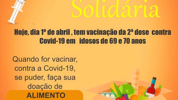 FAÇA A SUA DOAÇÃO DE ALIMENTOS QUANDO FOR VACINAR