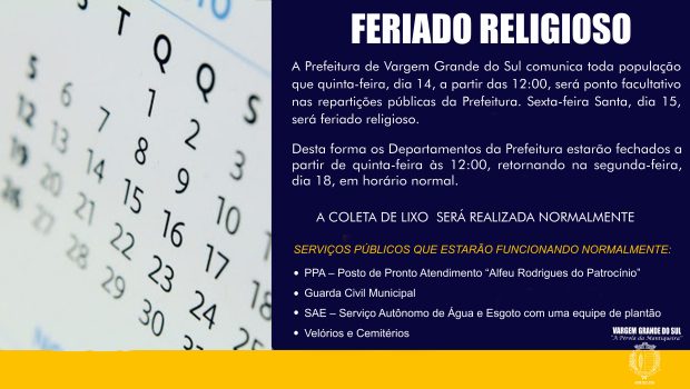 FERIADO RELIGIOSO