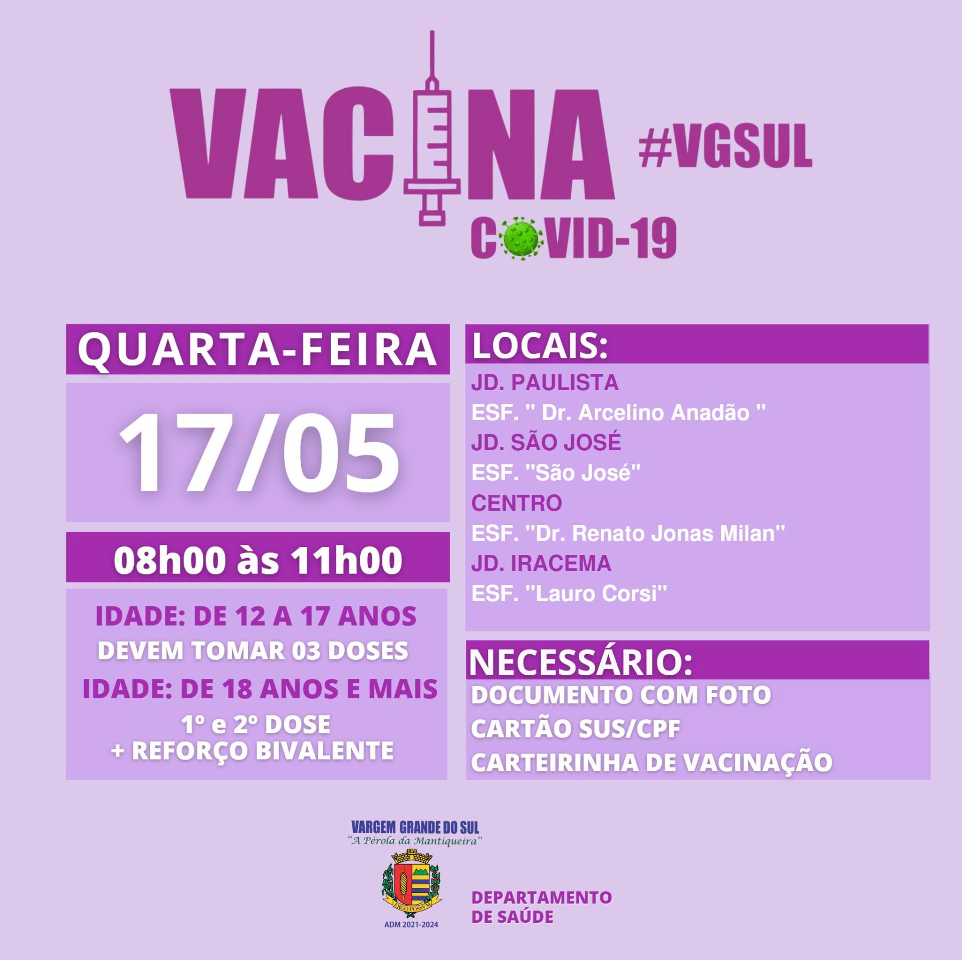 VACINAÇÃO COVID 17.05.2023