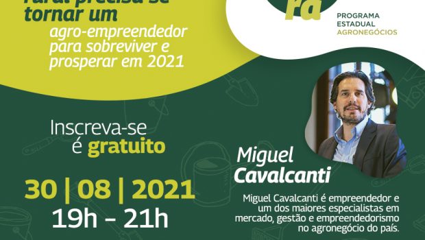 PALESTRA MASTERCLASS PARA PRODUTORES RURAIS COM MIGUEL CAVALCANTI