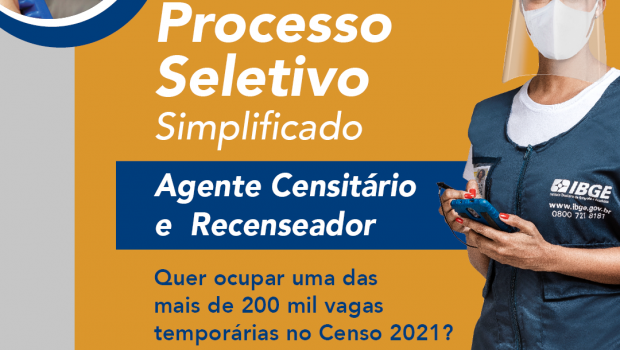 CONTRATAÇÃO DE SERVIDORES TEMPORÁRIOS PARA CENSO 2021