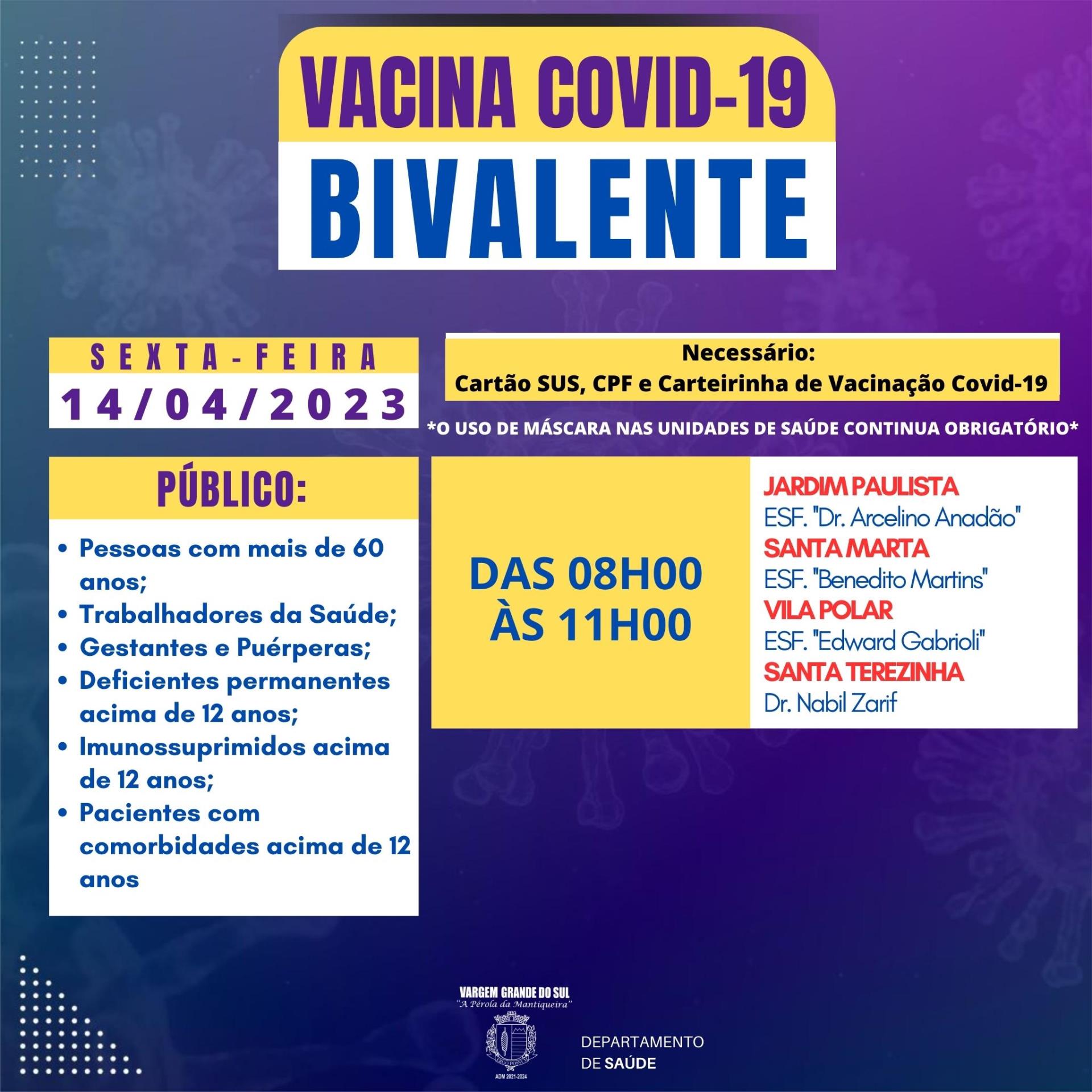 VACINA BIVALENTE 14.04.2023
