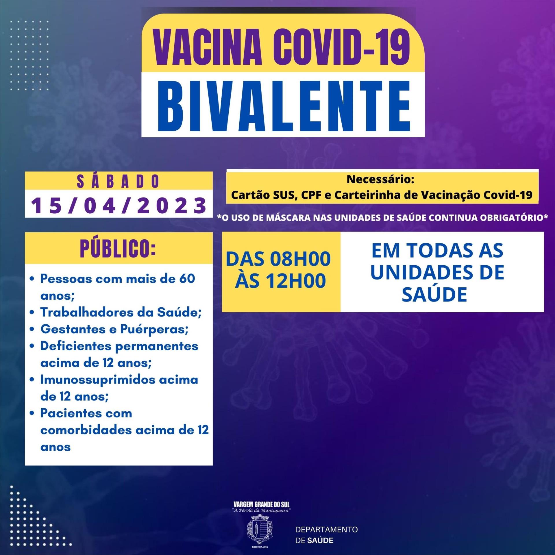 VACINA BIVALENTE 15.04.2023