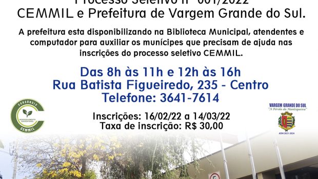 ATENDENTES ESTÃO AJUDANDO OS MUNICÍPES A REALIZAREM AS INSCRIÇÕES PARA O PROCESSO SELETIVO NA BIBLIOTECA