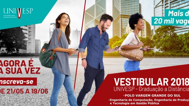 INSCRIÇÕES PARA VESTIBULAR DA UNIVESP TERMINAM NA TERÇA-FEIRA