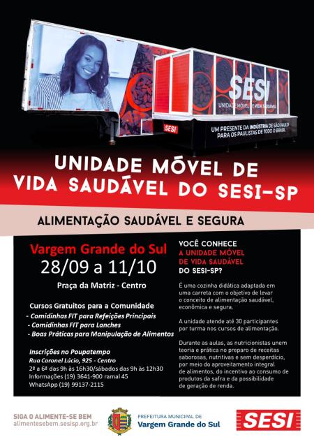 INSCRIÇÕES ABERTAS PARA O CURSO DE ALIMENTAÇÃO E NUTRIÇÃO