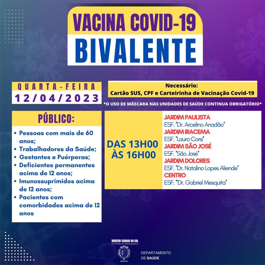 VACINA BIVALENTE 12.04.2023