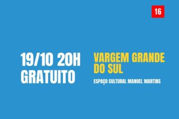 STAND-UP GRATUITO NA ESCOLA DE MÚSICA NO DIA 19/10