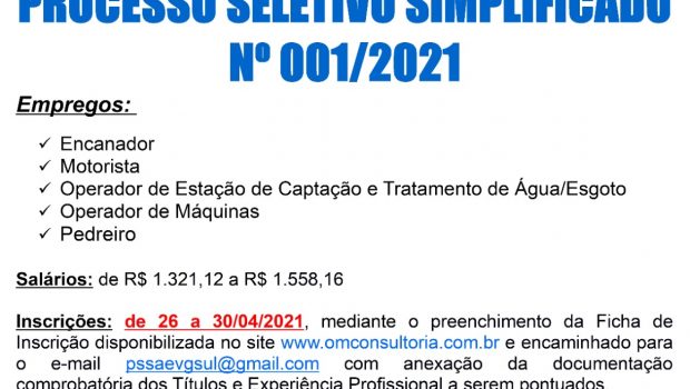 OS CANDIDATOS DEVERÃO SE ATENTAR QUANTO AOS PROCEDIMENTOS PARA SE INSCREVER NO PROCESSO SELETIVO DO SAE