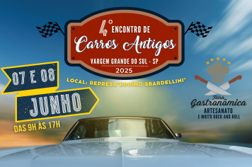 VEM AÍ O 4º ENCONTRO DE CARROS ANTIGOS