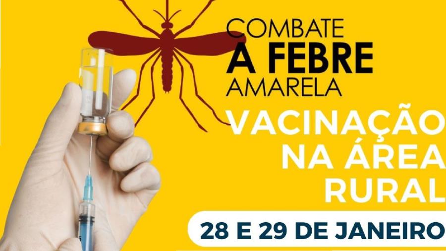 DIA 04, SÁBADO, TEM VACINAÇÃO EM COMBATE A FEBRE AMARELA