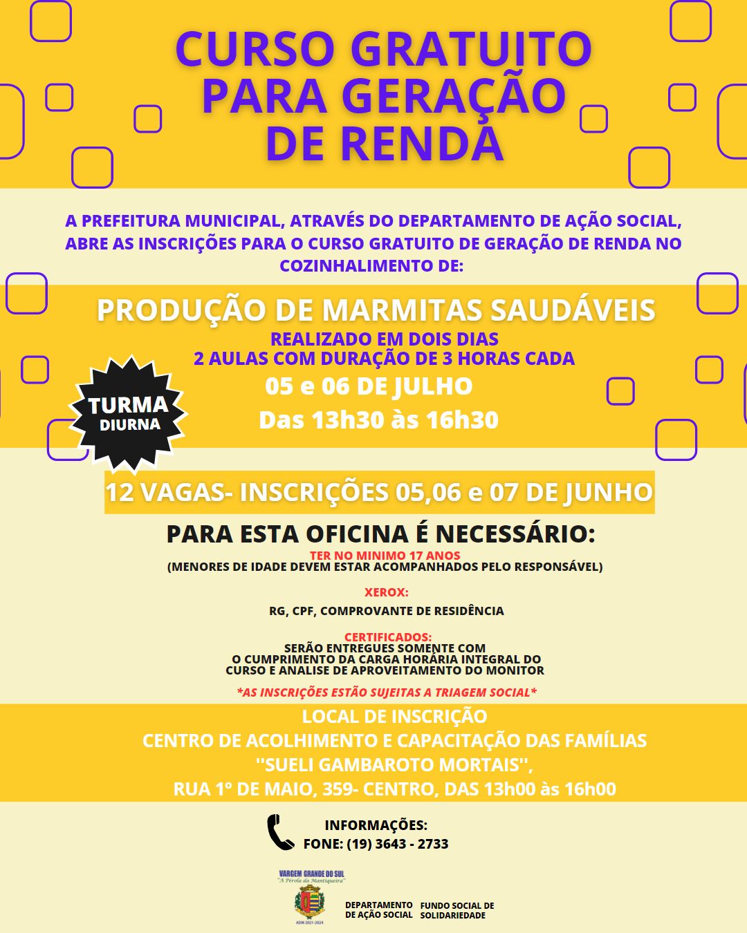 CURSO GRATUITO - MARMITAS SAUDÁVEIS