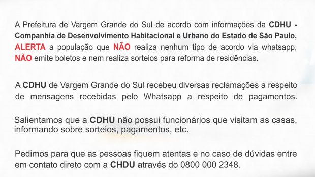 ALERTA CDHU