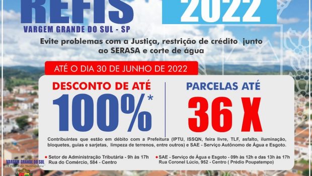 CONTRIBUINTES PODEM QUITAR DÉBITOS DE ÁGUA E IMPOSTOS COM DESCONTOS DE JUROS E MULTAS