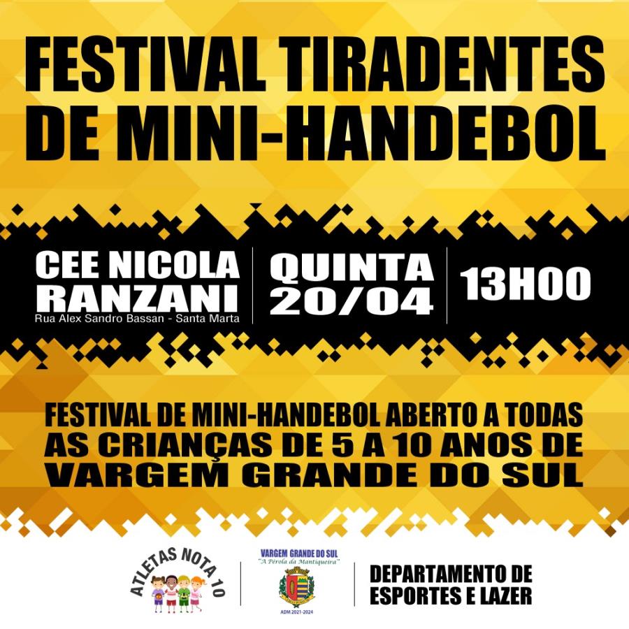 DEPARTAMENTO DE ESPORTES IRÁ REALIZAR EVENTO DE MINI-HANDEBOL