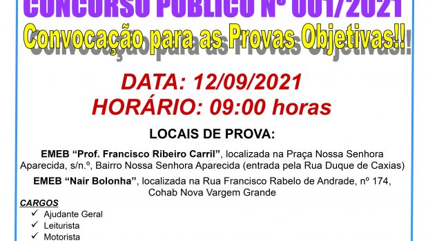 OS LOCAIS DE PROVAS DO CONCURSO PÚBLICO DO SAE FORAM DIVULGADOS