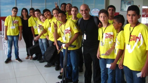 Alunos do Projeto Guri participam de Encontro de Percussão