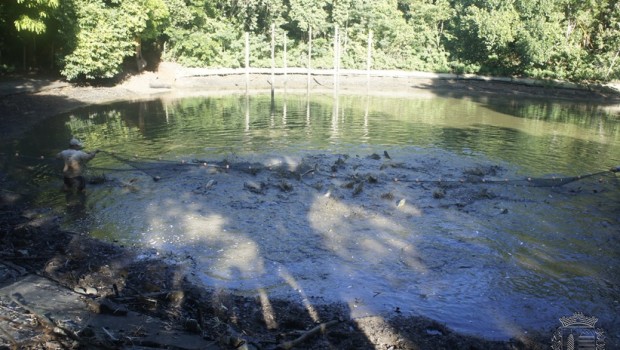 Prefeitura realiza manutenção no lago do Bosque Municipal