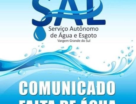 SÁBADO (9) SERÁ REALIZADA A LIMPEZA DOS RESERVATÓRIOS DE ÁGUA