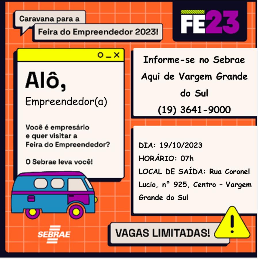 CARAVANA PARA FEIRA DO EMPREENDEDOR 2023