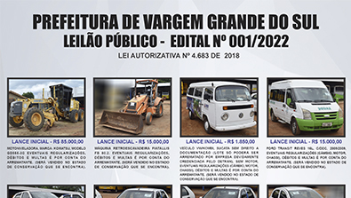 LEILÃO PÚBLICO PRESENCIAL E ELETRÔNICO (SIMULTANÊO)