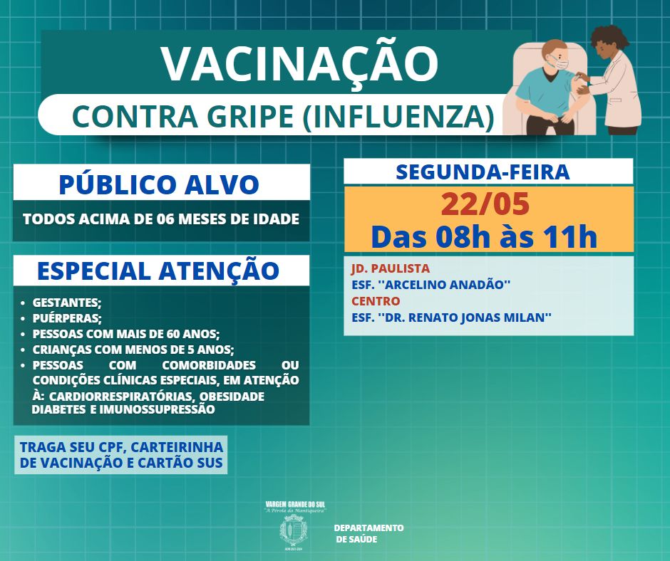 VACINA GRIPE (INFLUENZA) 22.05.2023