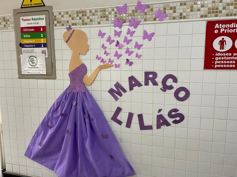 DEPARTAMENTO DE SAÚDE REALIZOU A CAMPANHA MARÇO LILÁS NO ULTIMO SABÁDO