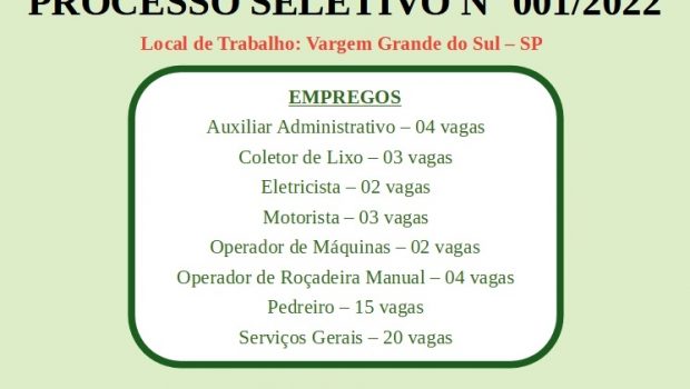 A CEMMIL PUBLICOU EDITAL DE PROCESSO SELETIVO PARA DIVERSOS EMPREGOS