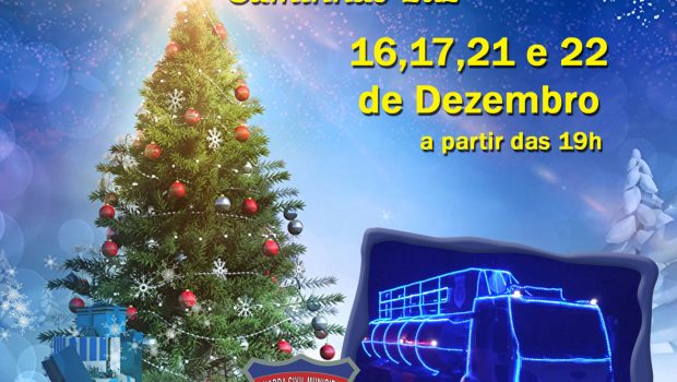 CAMINHÃO LUZ DA GUARDA COM PAPAI NOEL IRÁ PERCORRER RUAS DA CIDADE