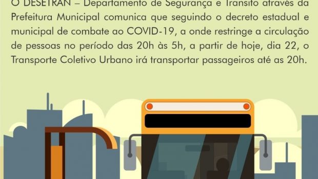 ALTERAÇÃO DE HORÁRIO NO TRANSPORTE PÚBLICO