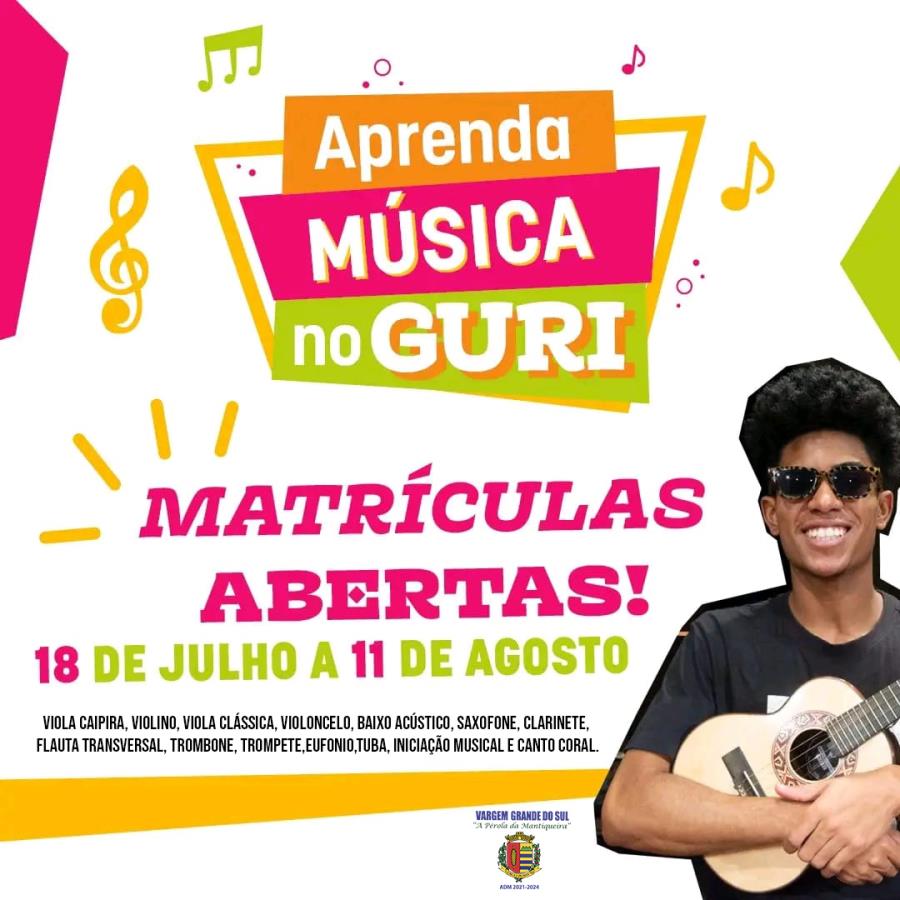 MATRÍCULAS PARA O PROJETO GURI