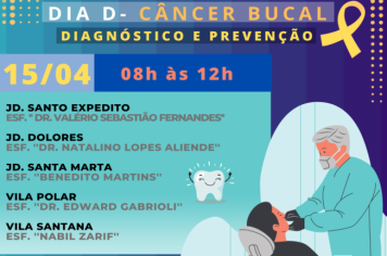DIA D - CAMPANHA CONTRA O CÂNCER BUCAL 15.04.2023