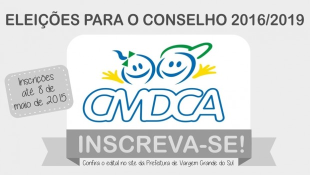 CMDCA abre inscrições para eleição de membros do Conselho Tutelar